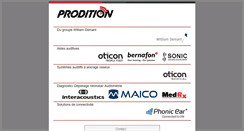 Desktop Screenshot of prodition.fr