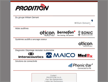 Tablet Screenshot of prodition.fr